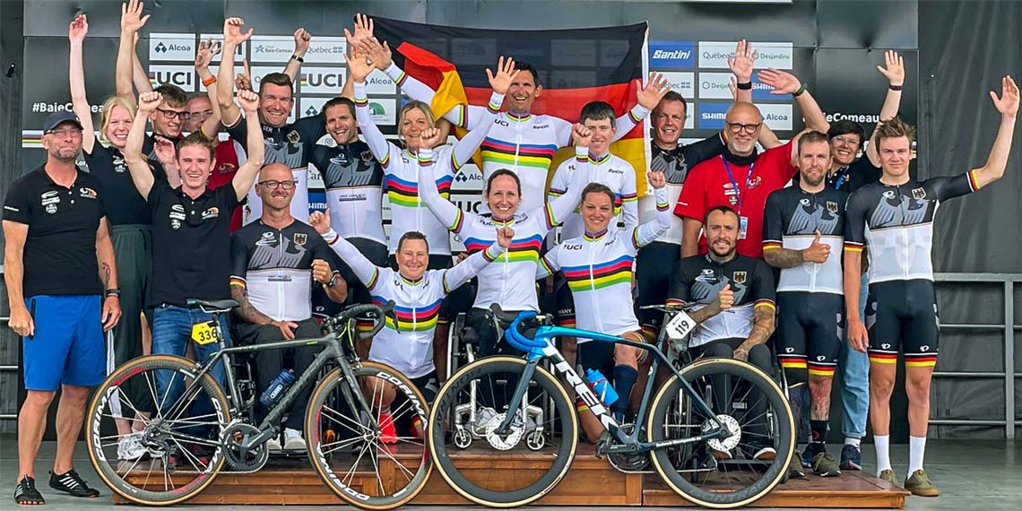 fünf WM-Titel für Para Radsport-Team aus Brandenburg